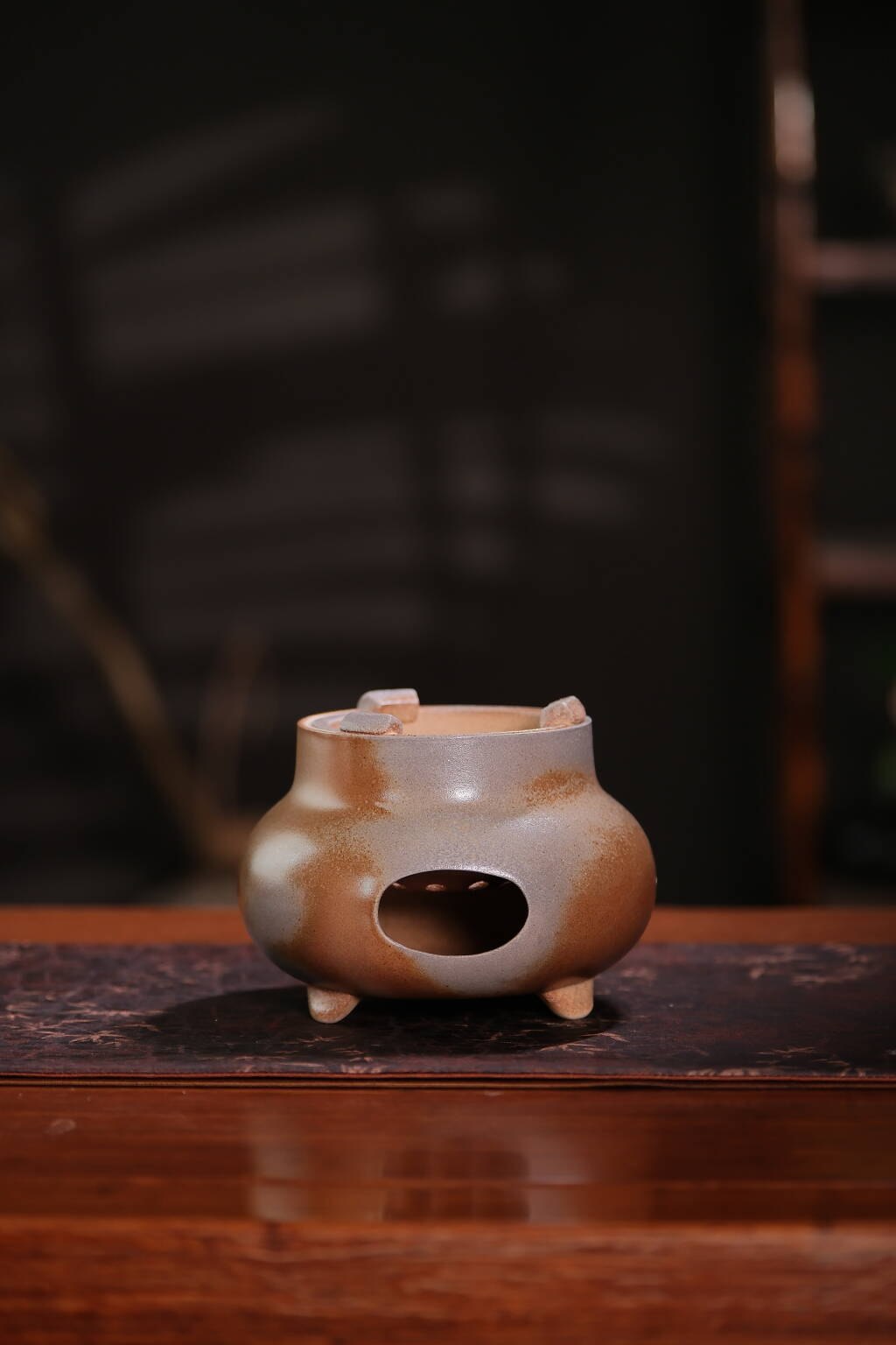 孤品级满金窑变炭炉